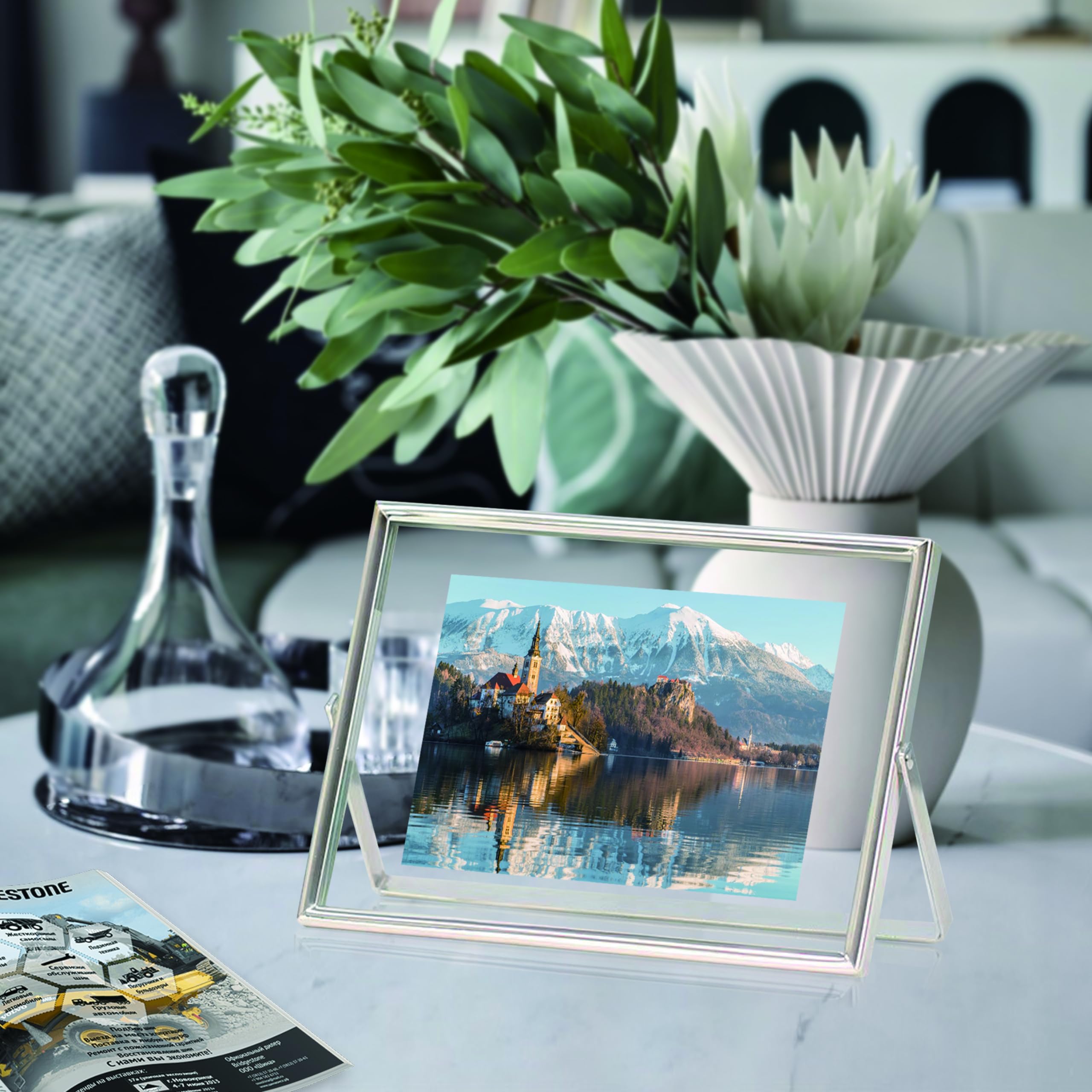 Amazon.co.jp: SAEGYPET 金属フォトフレーム 7寸 写真立て縦型写真