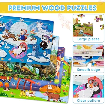 知育玩具 pola Amazon.com: Aile Wooden Preschool Learning Number Puzzles