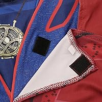 Vista 6 de CICOCI Disfraz extraño para adultos, capa de doctor para hombre, traje de anillo con collar de poder mágico (talla 180)