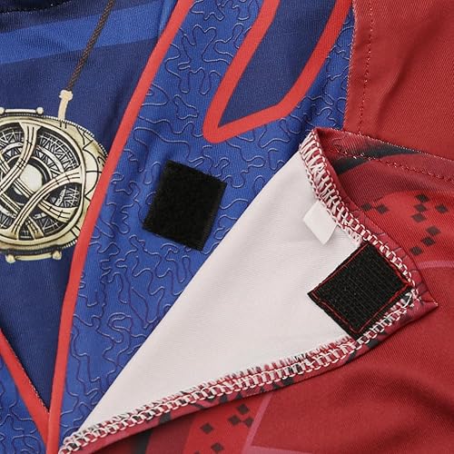 Miniatura 6 de CICOCI Disfraz extraño para adultos, capa de doctor para hombre, traje de anillo con collar de poder mágico (talla 180)