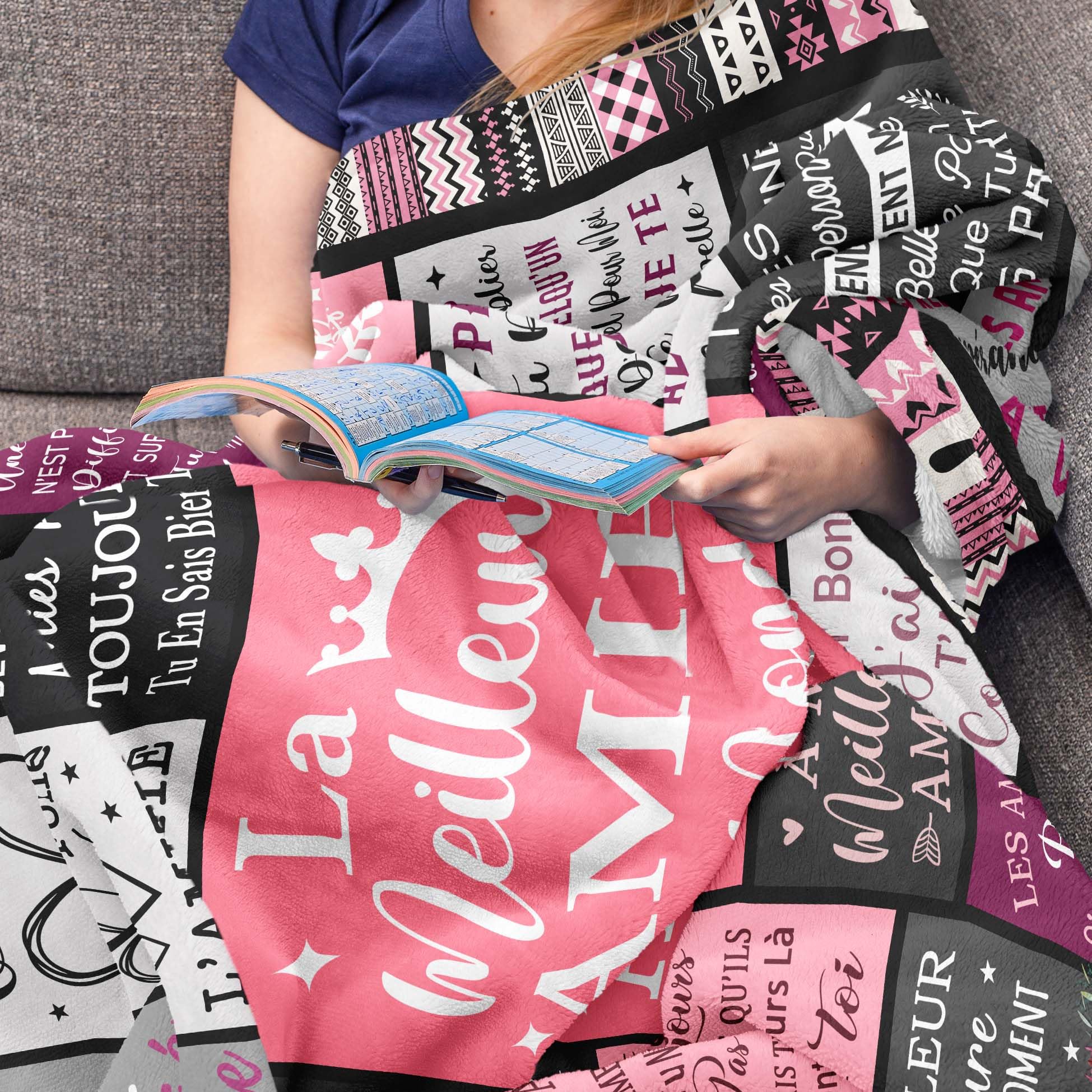 Cadeau Meilleure Amie, Cadeau pour Une Amie, Cadeau Copine Amitié, Idée Cadeau Amie Femme, Cadeaux/Cadeau Anniversaire Femme, Idee Cadeau Femme, Meilleure Amie Cadeau Couverture 150X130CM