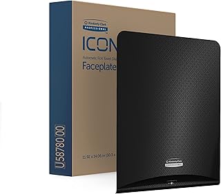 Kimberly-Clark Professional ICONâ„¢ Faceplate (58780), Black Mosaic Design, for Automatic Roll Towel Dispenser; 1 Faceplate per Case