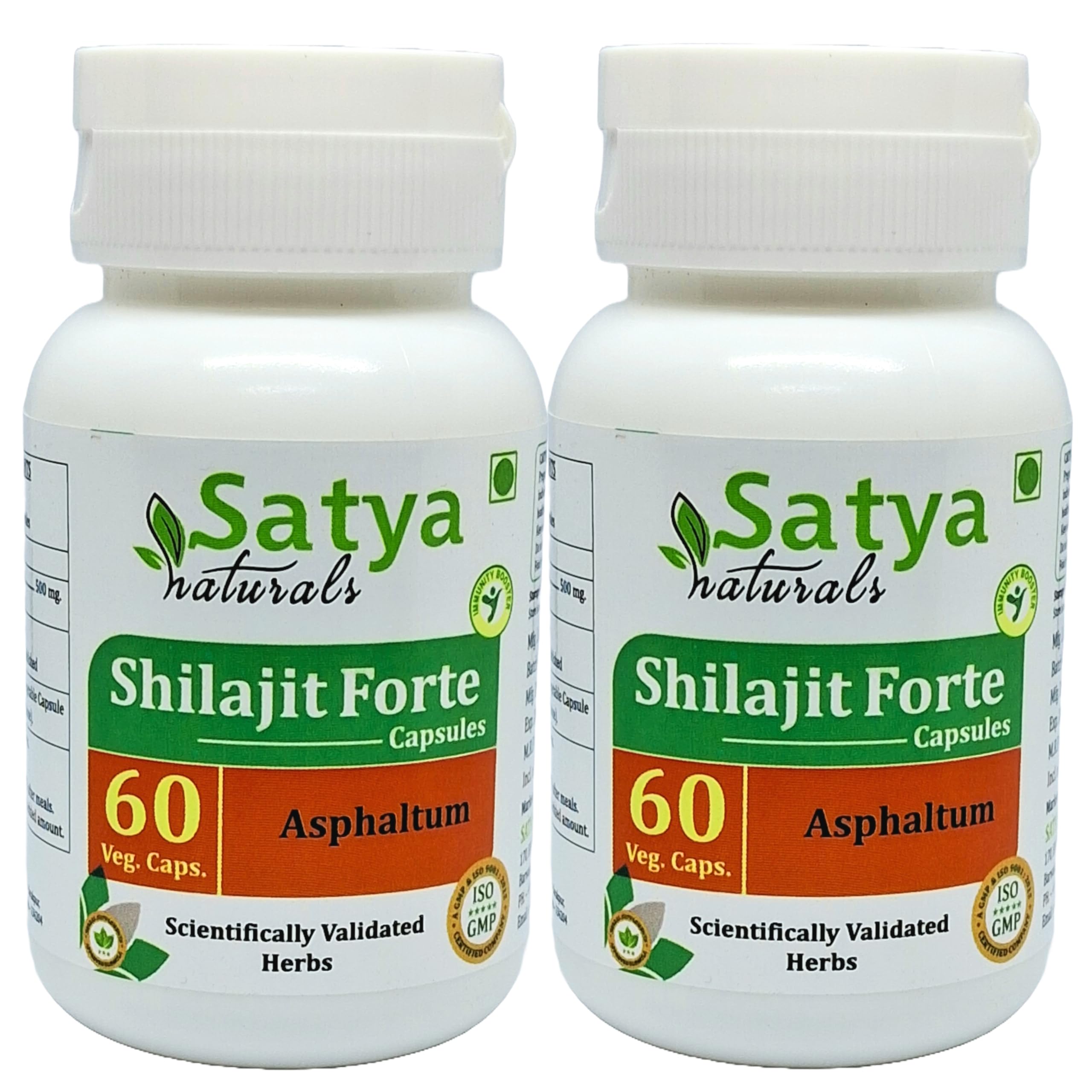 Asphaltum (Shilajit, Shilajeet) Extract Capsules | Highest Potency, 100% Herbal Product | Pack of 60 X 500 mg. Veg. Capsules (Pack of 1 Bottle) — Amazon image 7