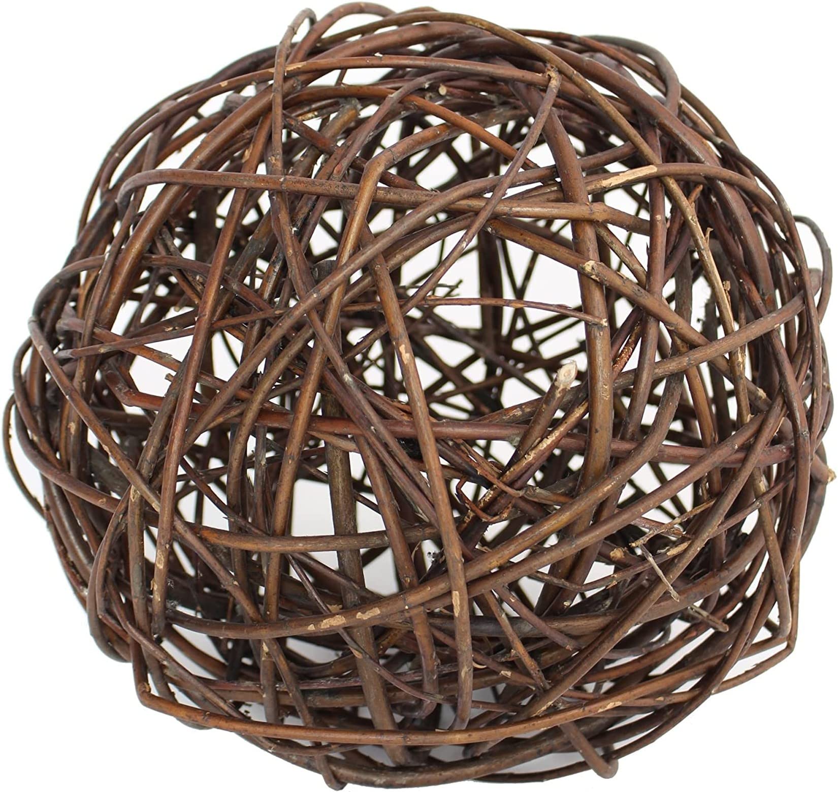 Boule décorative en osier naturel, Ø 30 cm, boule en osier