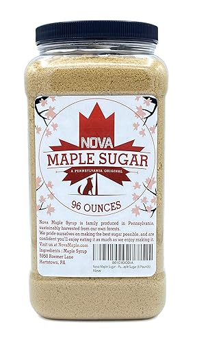 Nova Maple Sugar - Azúcar de arce puro grado A (6 libras)