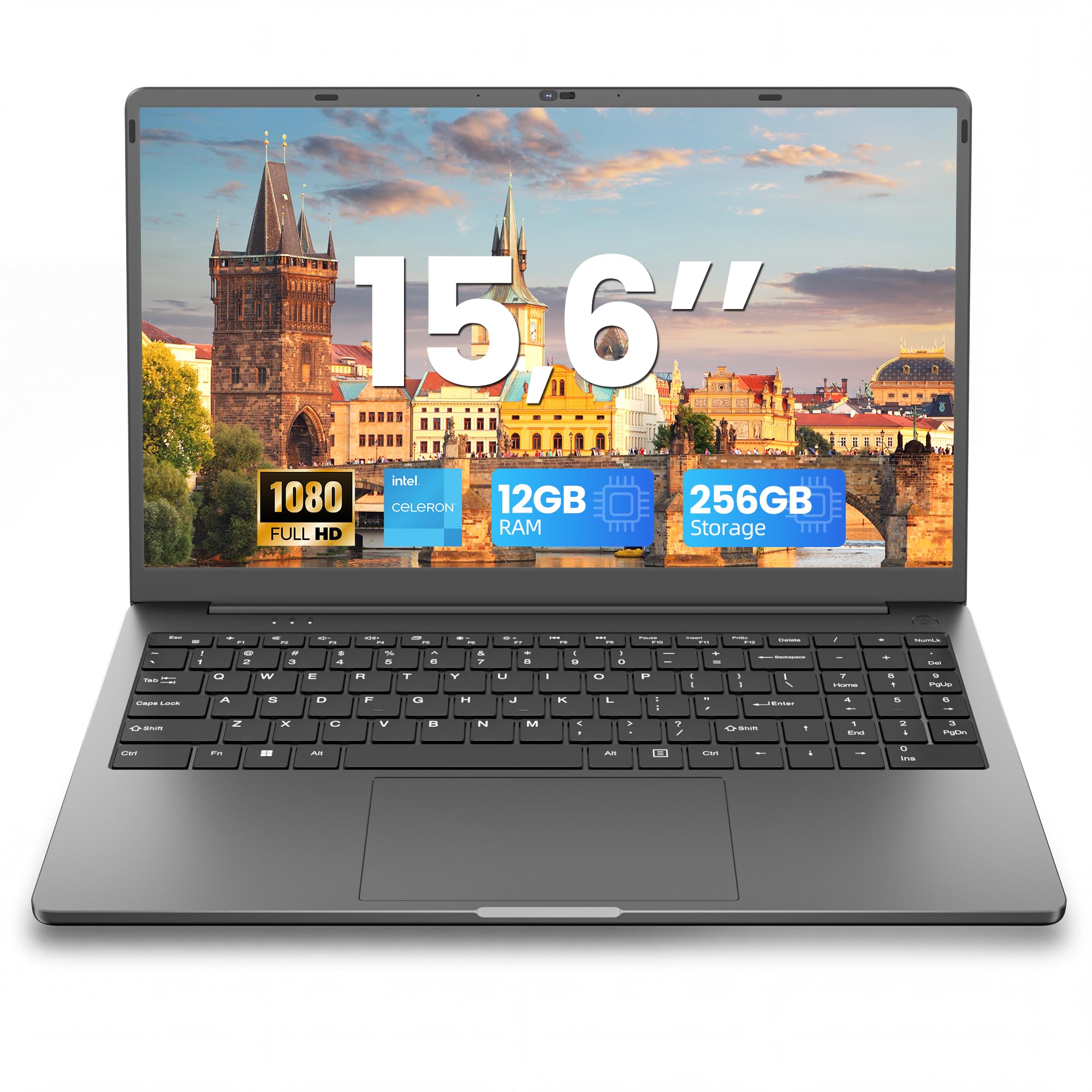 jumper 15,6 Zoll Laptop 12GB RAM 256GB SSD für Unternehmen und Studenten