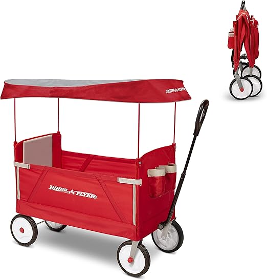 Radio Flyer 3In1 EZ Folding, Outdoor Collapsible Wagon for Kids
