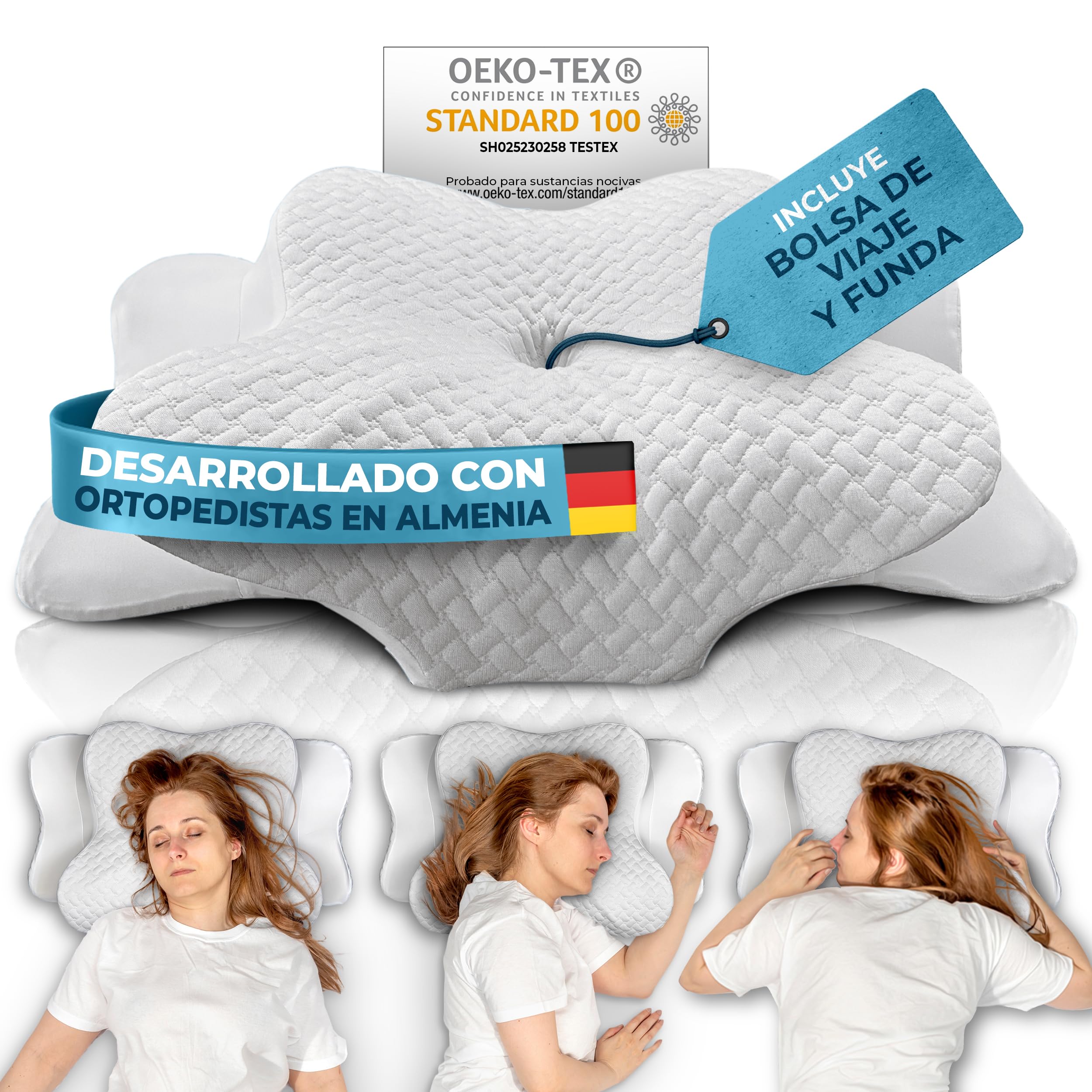 Almohada Viscoelástica Glückstoff®: Sueño Sin Dolor, Sin ...