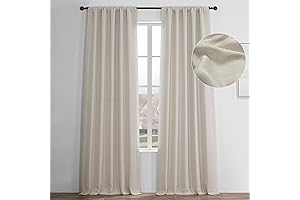 HPD Half Price Drapes Faux Linen: Room Darkening Curtains