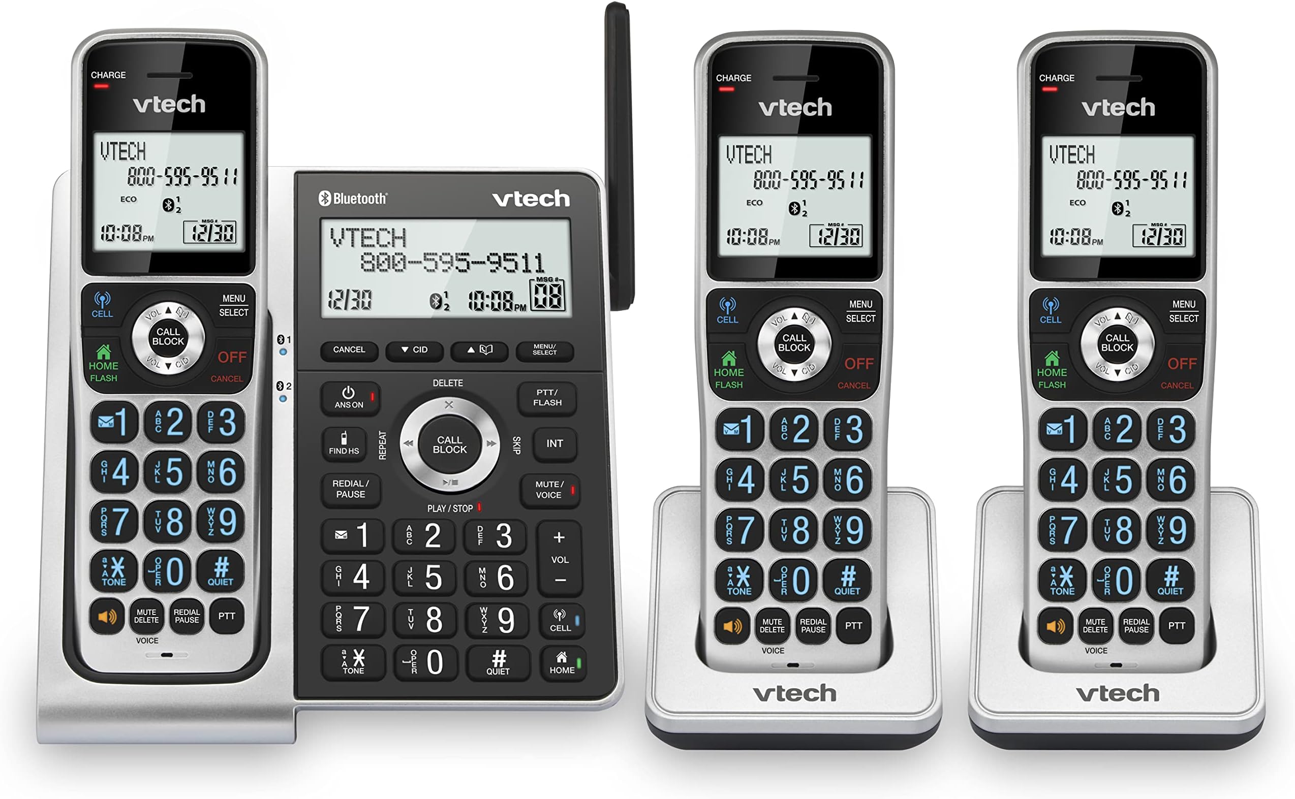 VTech CS65294B 4Handset DECT 6.0 Cordless Phone with