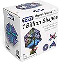 TOSY Magnet Pyramid Stone - 1 Cube Transforms into 1 Billion Shapes, 14 pcs (12 Puzzle pcs and 2 Spinners), 243 Rare Earth Magnets, Christmas Stocking Stuffers Gift for Kids, Creative Puzzle STEM Toy