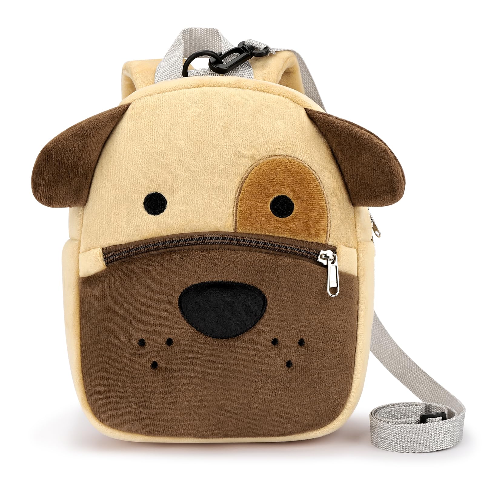 mibasies Toddler Backpacks for Girls 2-4: Plush Backpack -3D Animal Cartoon Mini Travel Bag -10 inch Toddler Backpack Leash