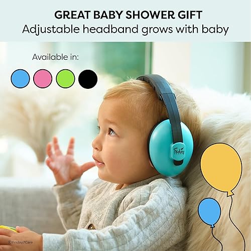 Miniatura 19 de Friday7Care Protección de oídos para bebé; auriculares para bebés a prueba de sonido, orejeras esenciales de viaje para bebés, protección contra