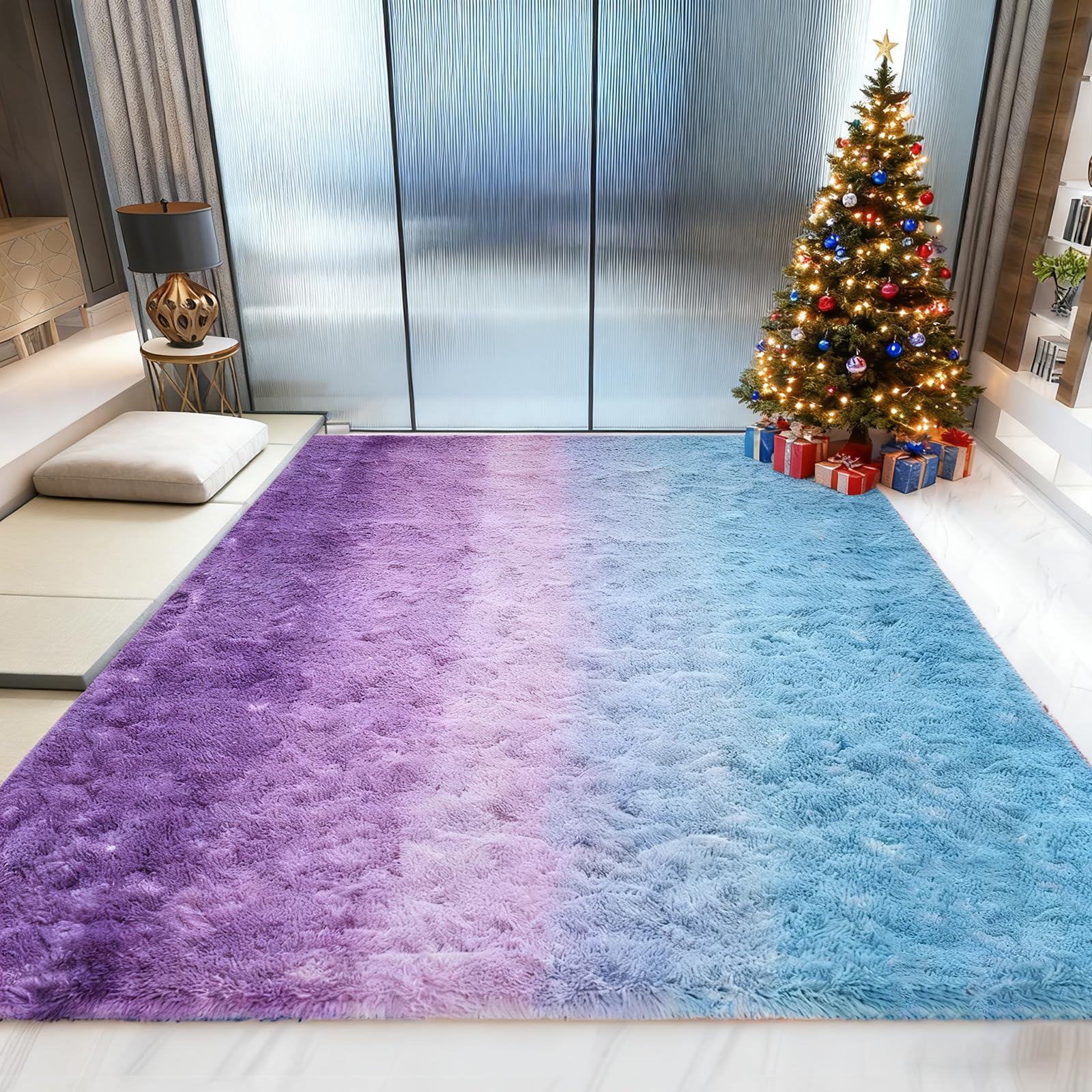 Tapis Shaggy ne perd pas ses poils, solution pour sol glissant 175x320