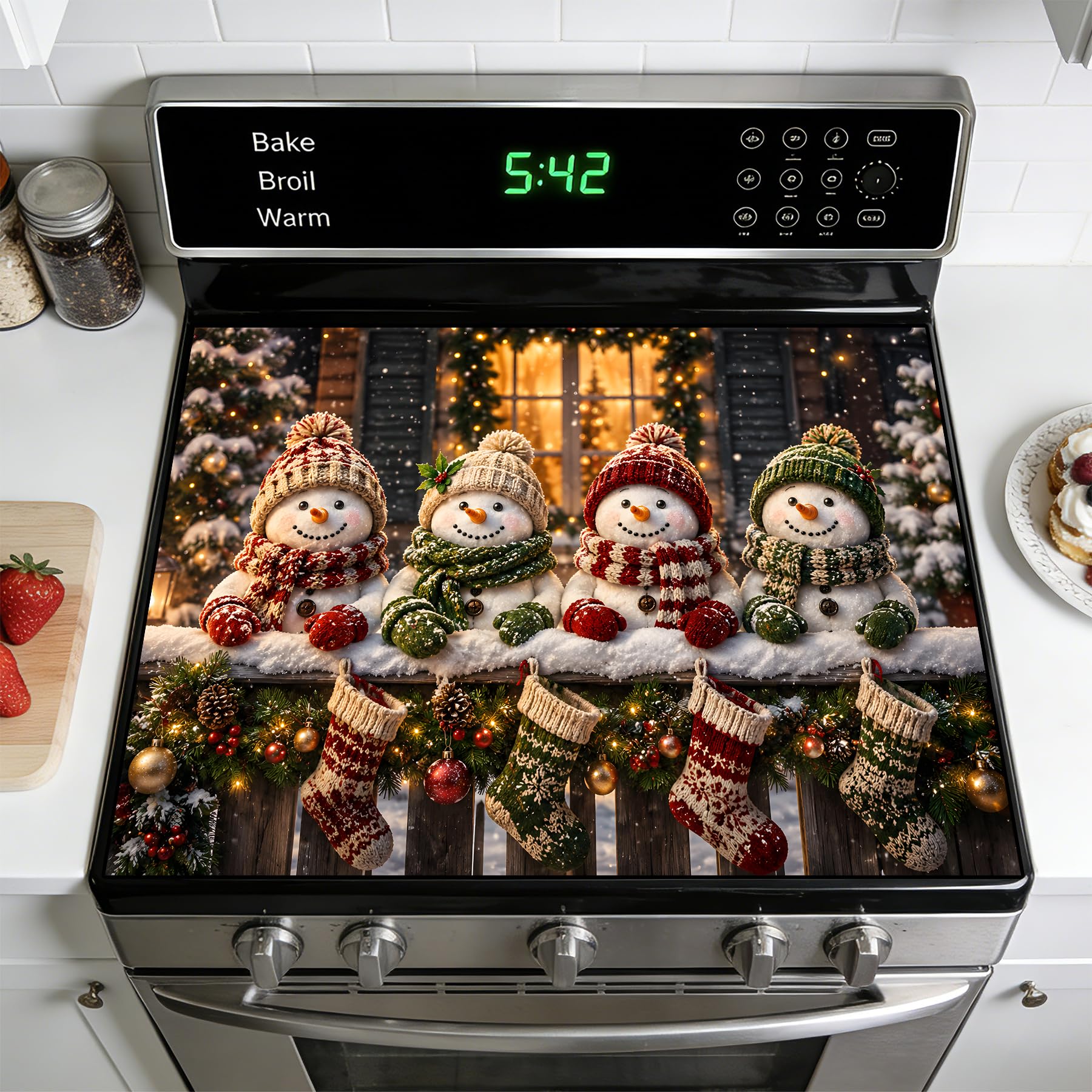 Stove Top Cover for Glass Electric Stove, Absorbent Diatomite Non-Slip Mat