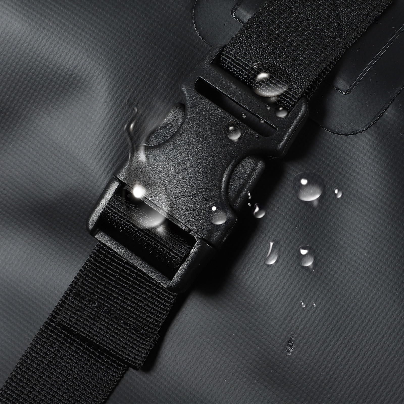 Zaino da Nuoto Pieghevole 25l in PVC 500d Nero