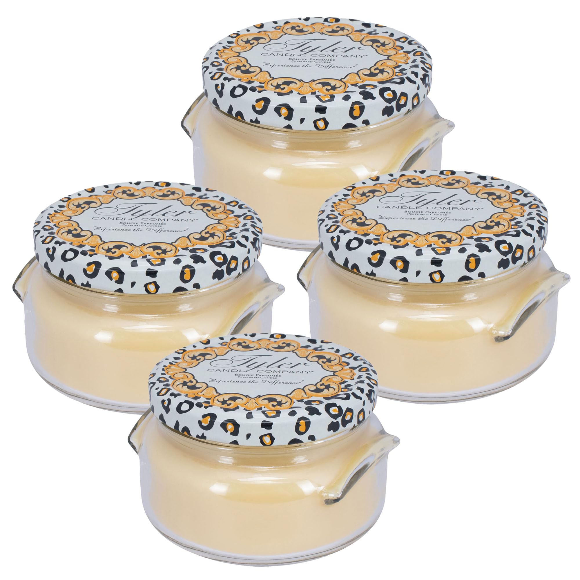 Tyler Candle Company 3088 Eggnog 3 Ounce Scented Jar Candle for Home or Office, Pack of 4