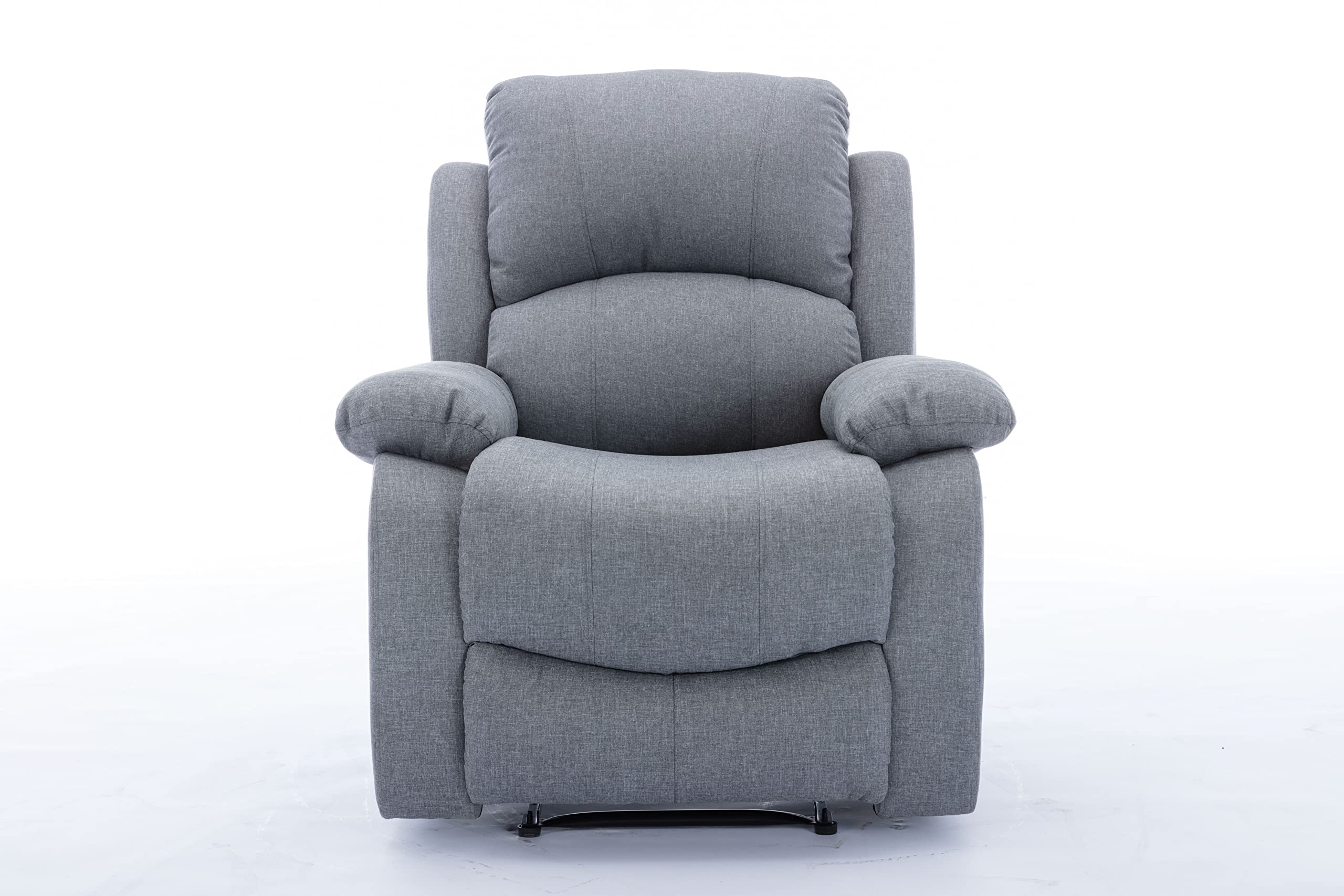 Astan Hogar AH-AR30900GR Ramón - Sillón Relax con Reclinación Manual (Sistema Pared Cero), Masaje Y Termoterapia, Gris