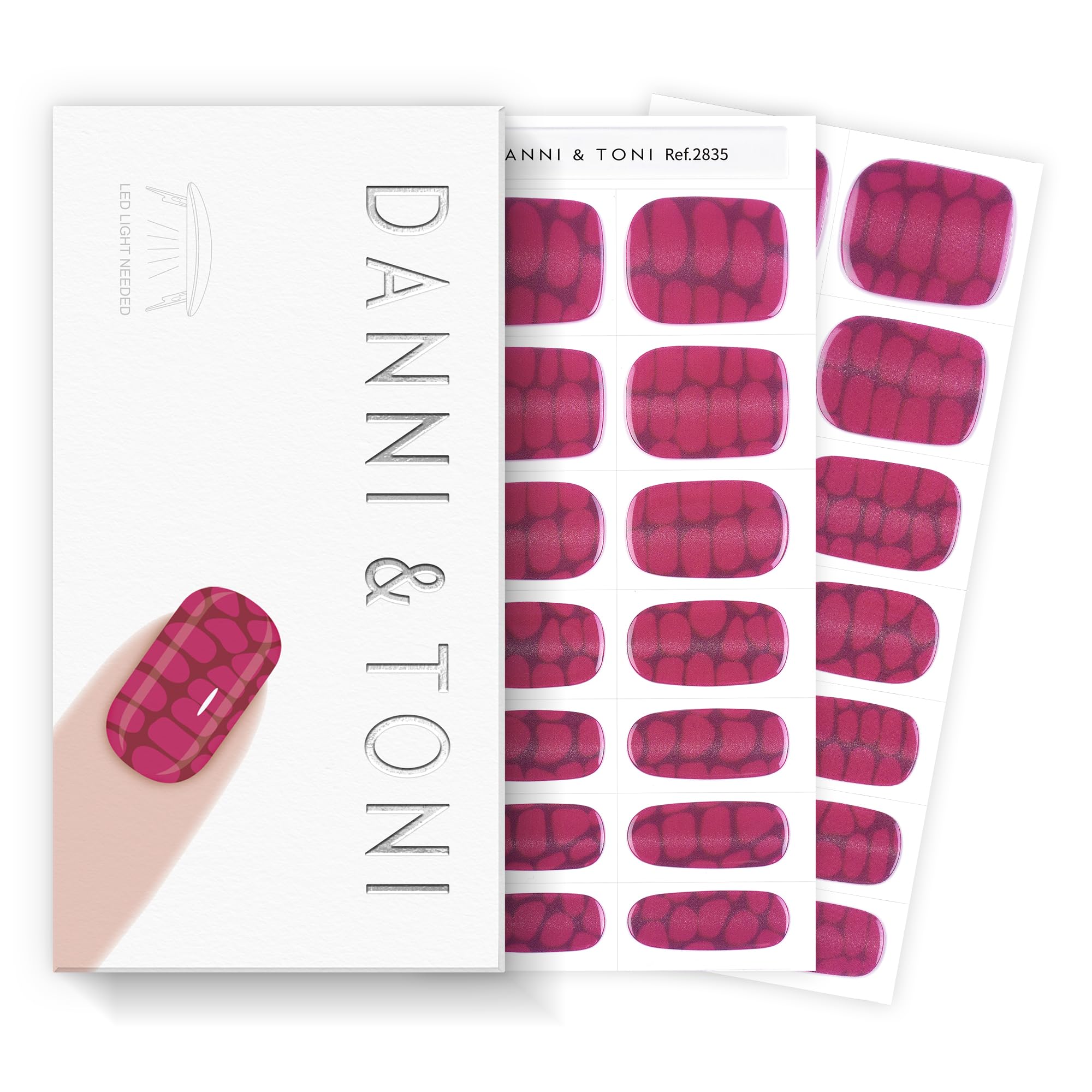 DANNI & TONI Gel Nagelfolien (Rainbow Pop) Regenbogen Hasen