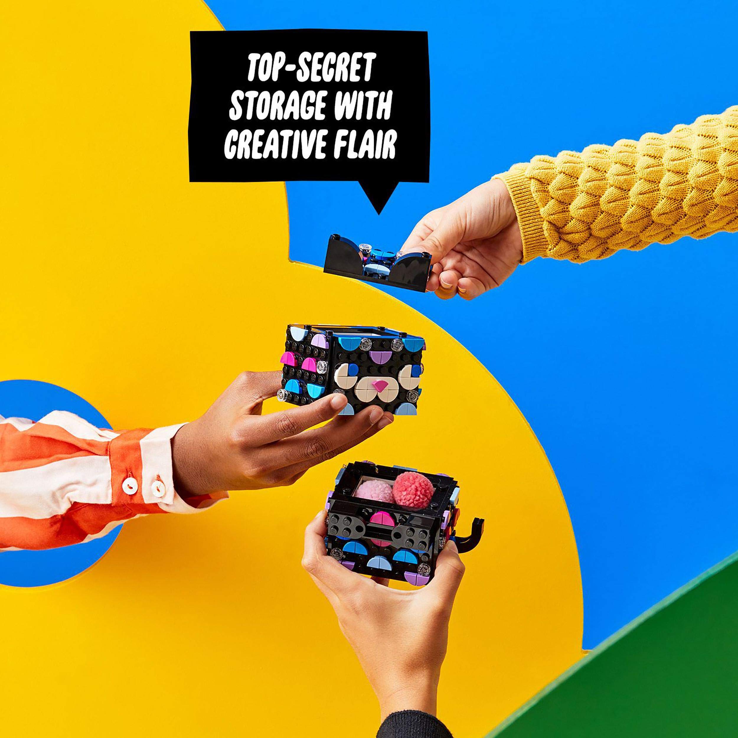 LEGO 41924 DOTS Secret Holder Cat Box, Kids' Bedroom Accessories & Desk