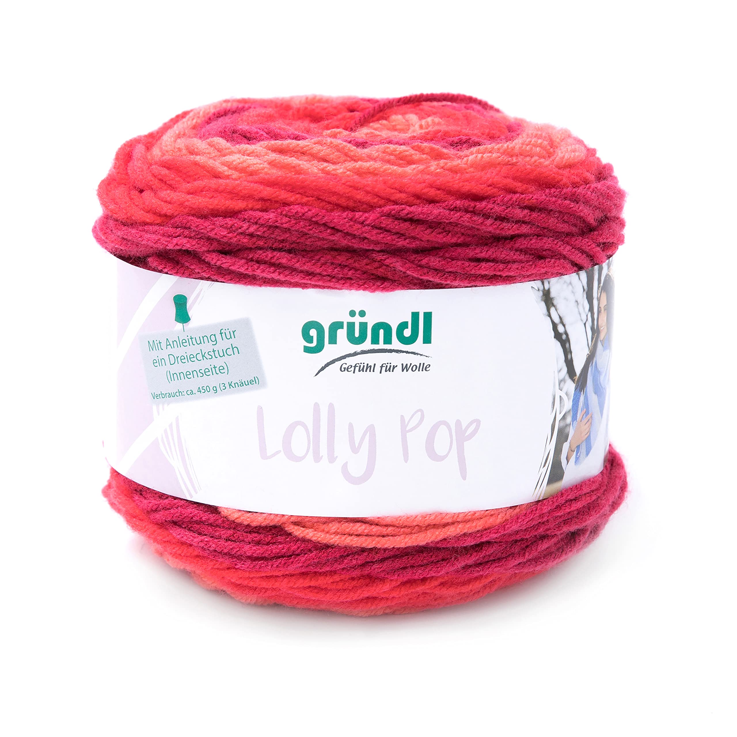 Gründl Yarn, Wild Cherry Swirl, Approx. 250 m