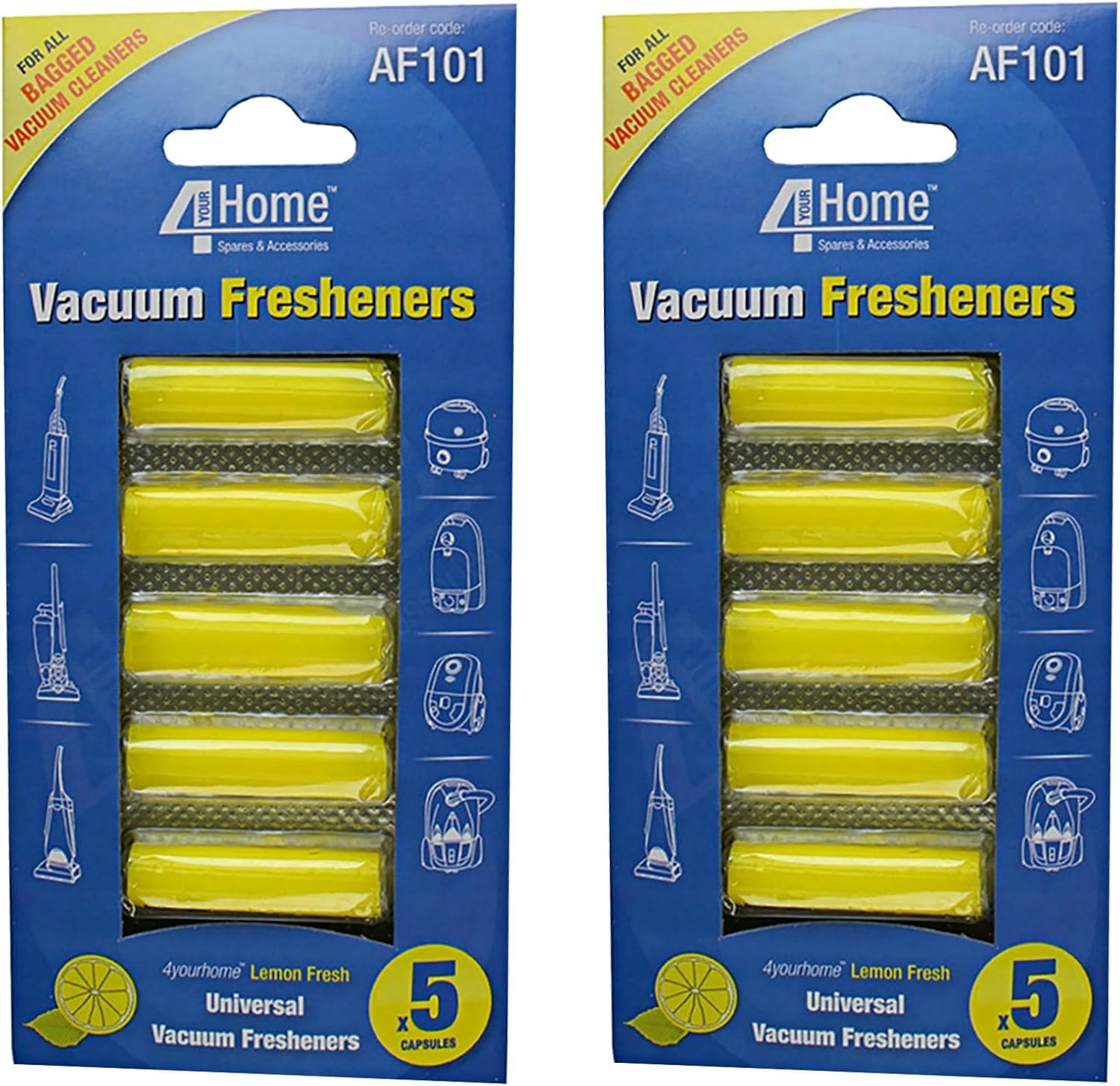 4YourHome Lemon Fresh Air Freshener Sticks for All Bagged Vacuum