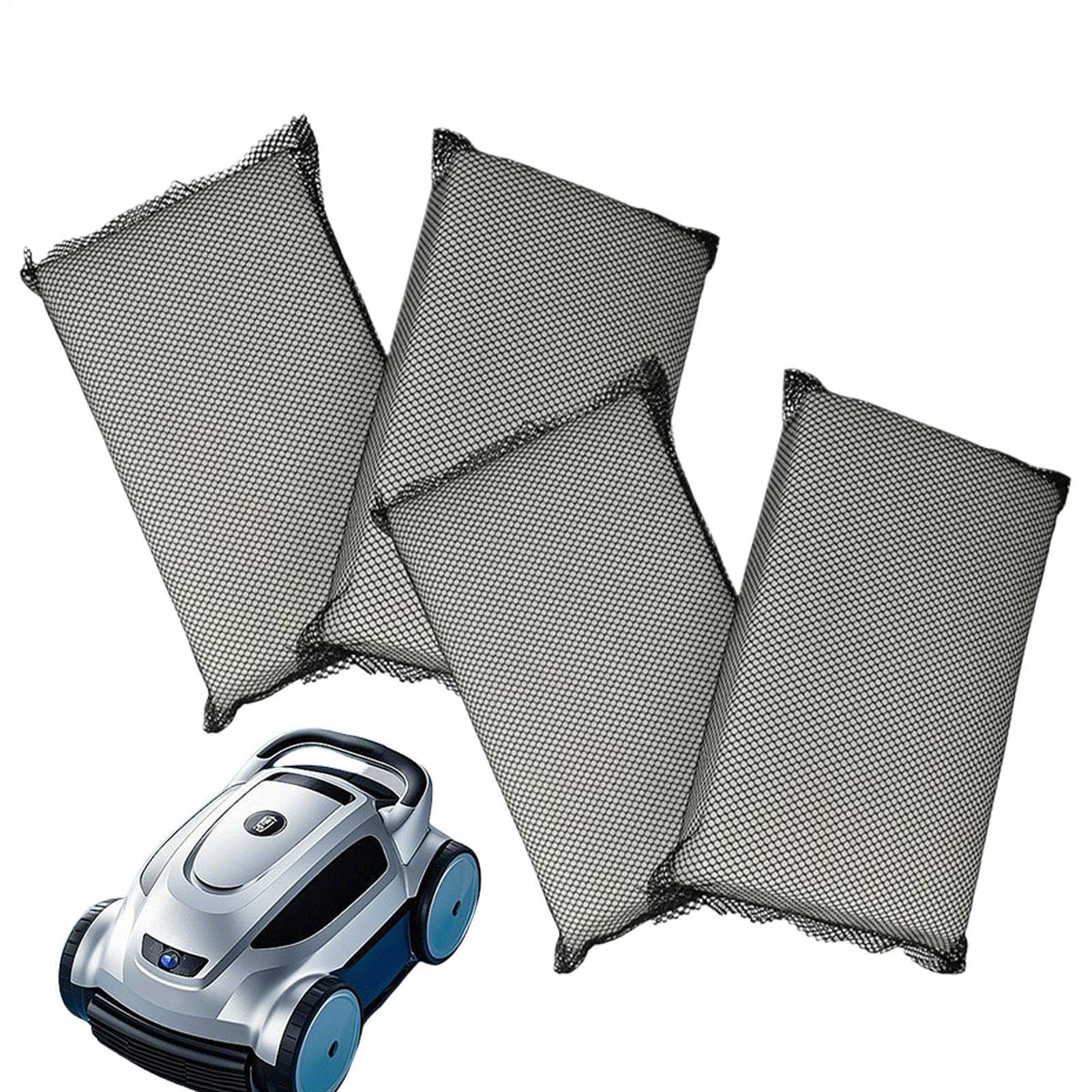 Robot Pool Filter Pads - 4 Pack Fine Cleaning Pads Replacement Parts Durable | Pool Cleaner Accessories for Dust and Dirt Removal, Household Maintenance, Swimming Pool Cleaning Equipment Tool