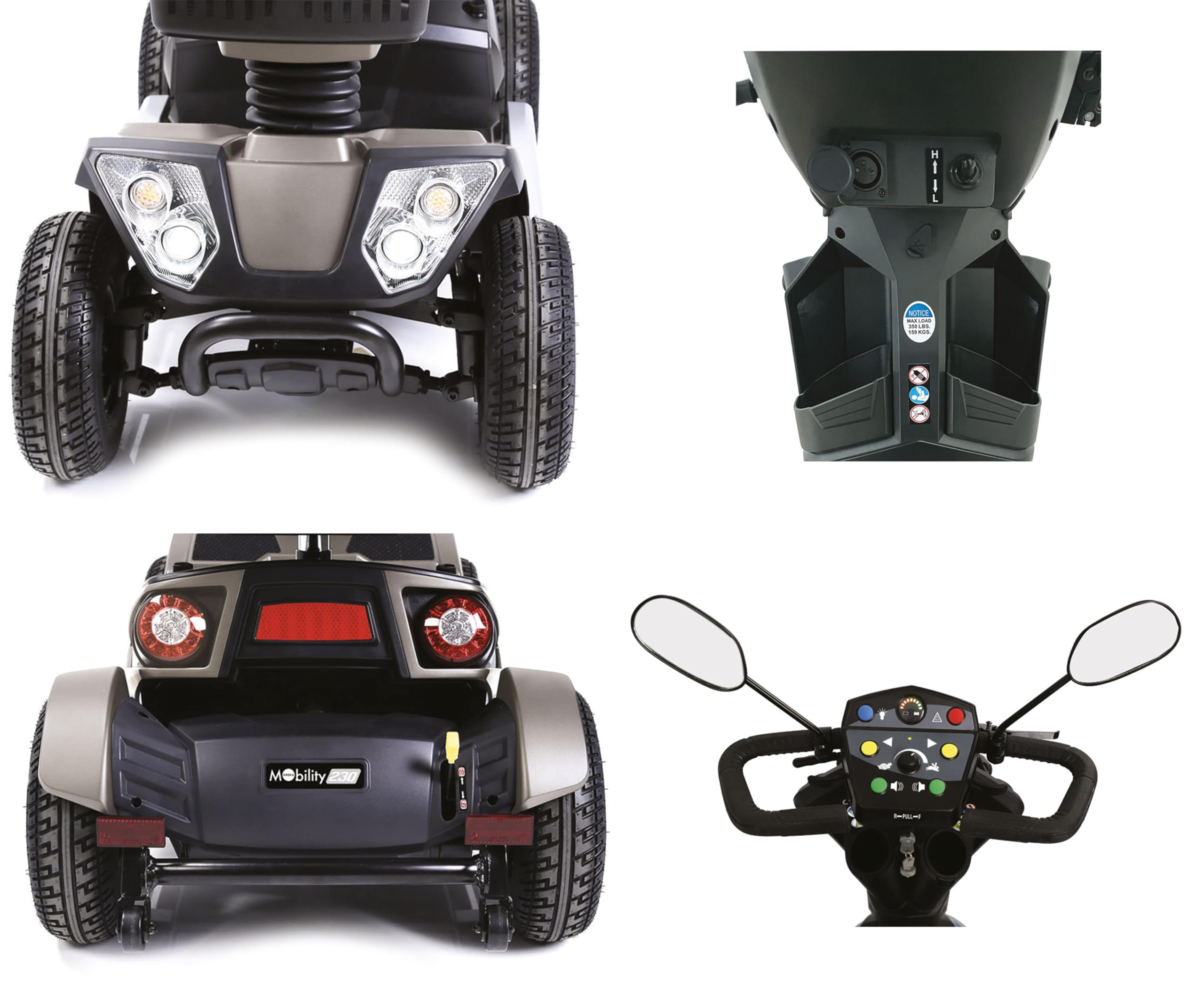 Scooter eléctrico para discapacitados Mobility 230 Carga máxima 158 kg