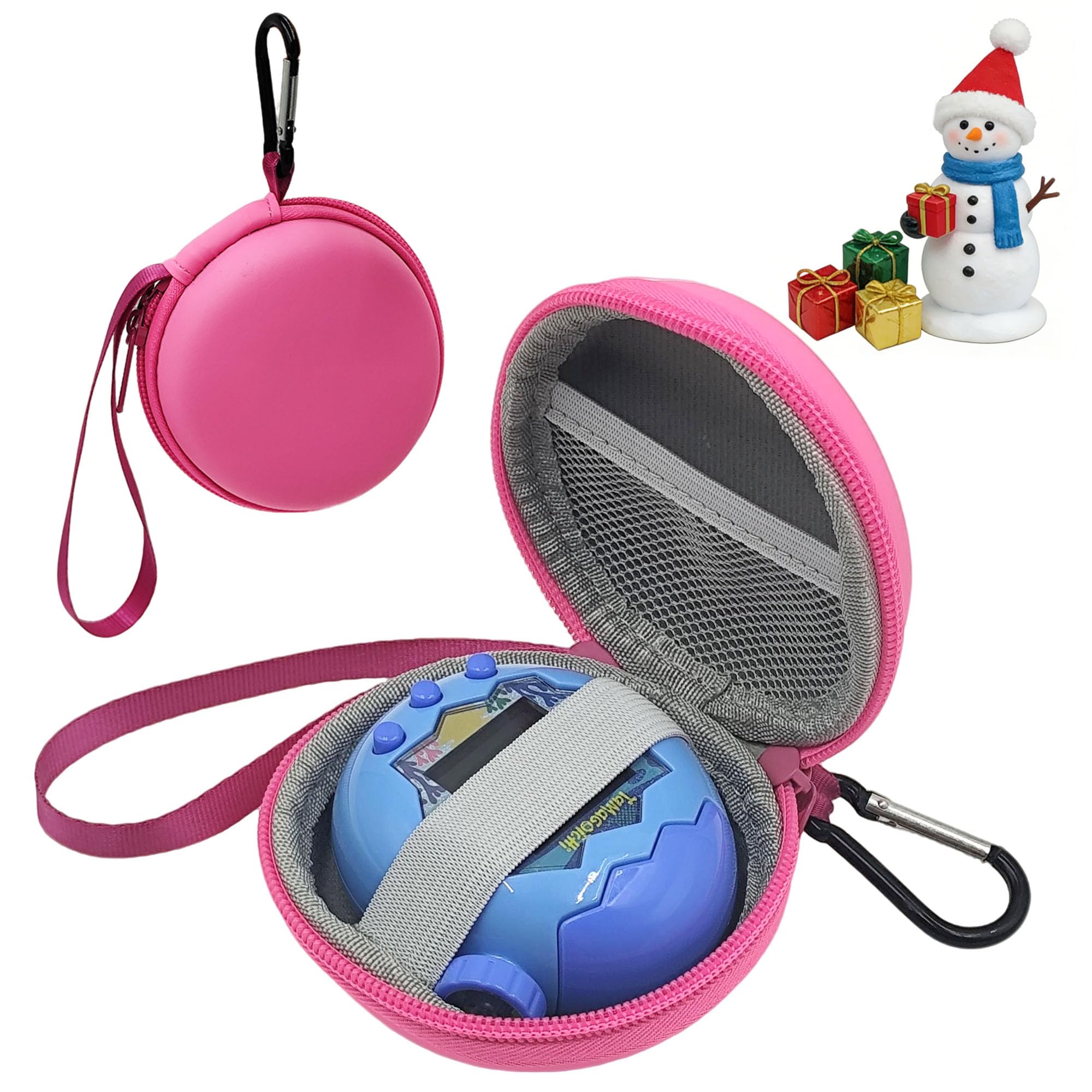 xcivi Hard EVA Carrying Case for Tamagotchi Paradise Virtual Pet Game | Portable Storage Protector for Tamagotchi Paradise, Dust Drop Scratch Protection, Lanyard & Carabiner Portable Travel Design