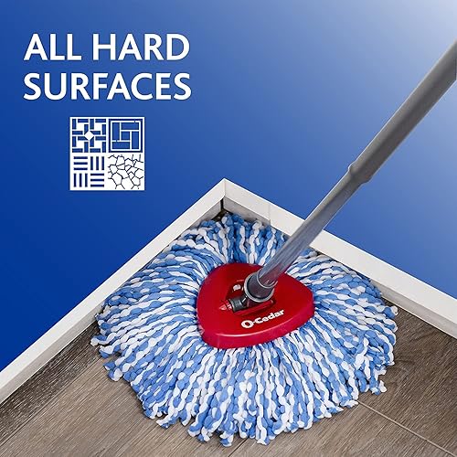 Miniatura 5 de O-Cedar RinseClean - Recambio de microfibra para mopa giratoria, 1 CT (paquete de 6)