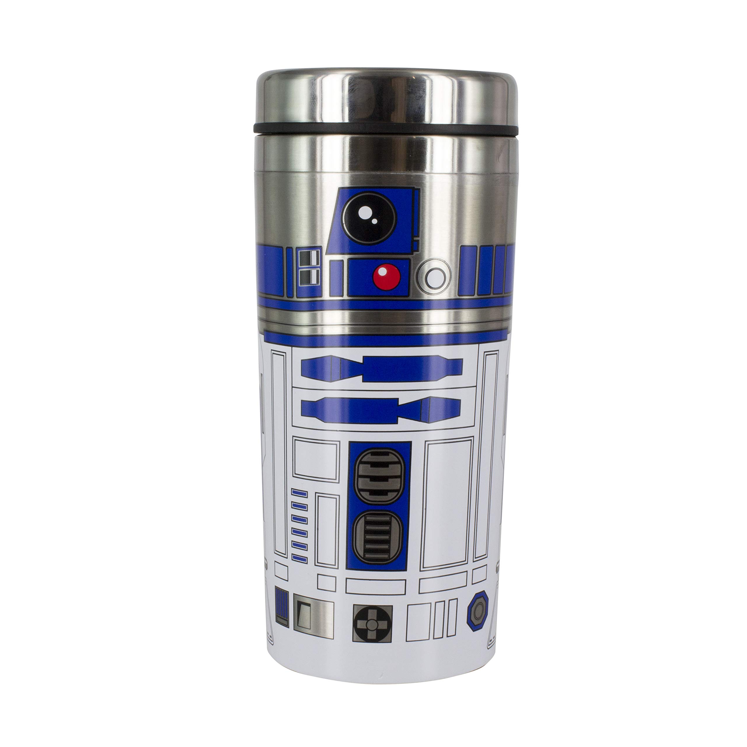 R2-D2 Travel Mug - Officially Licensed Star Wars Stainless Steel Flask, Novelty Gift for Lucas Film Fans, 450ml (15 fl oz) | Paladone