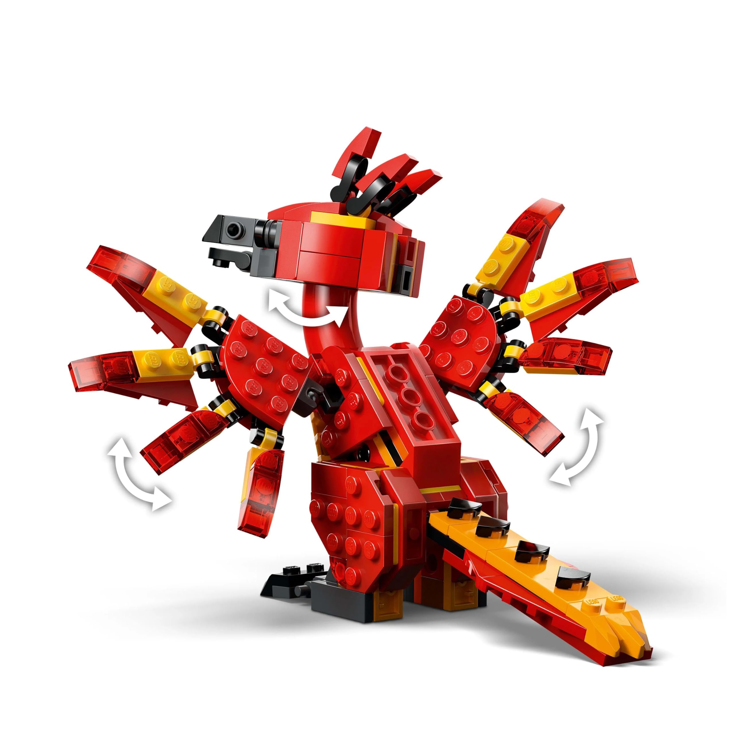 LEGO Harry Potter Fawkes: feniks Dumbledore’a, figurka do zbudowania, zabawka konstrukcyjna dla dziecka i fanów mitycznych stworzeń, pomysł na prezent dla dziewczynki i chłopca w wieku od 8 lat 76448