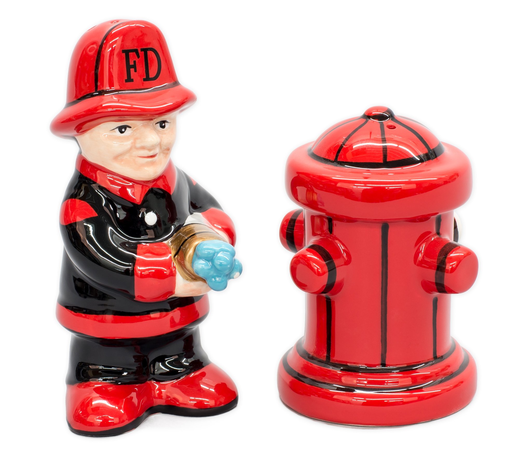 Fireman Salt & Pepper Shakers - Novelty Gift -2