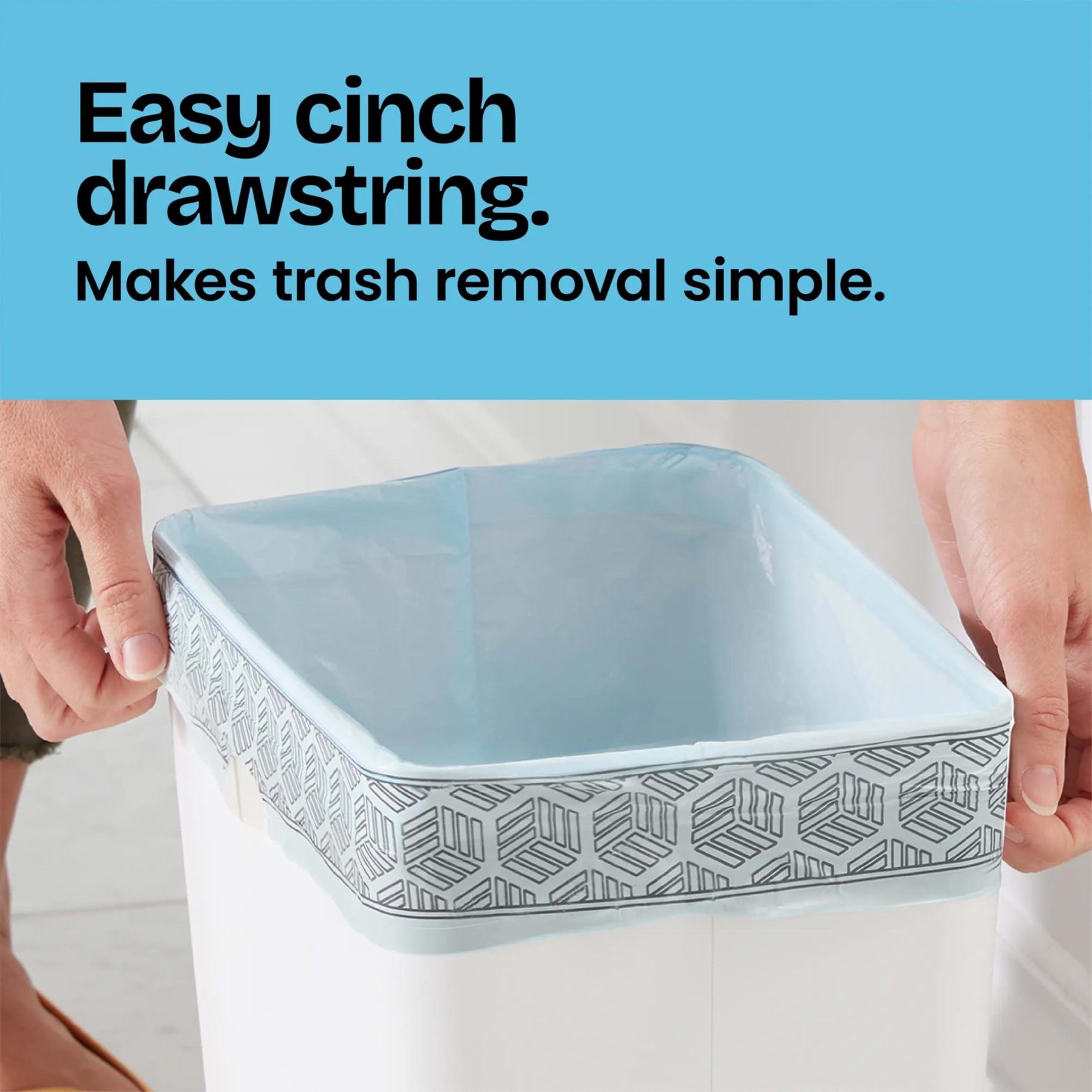 Amazon.com: Glad Odorshield Small Drawstring Trash Bags, 4 Gal