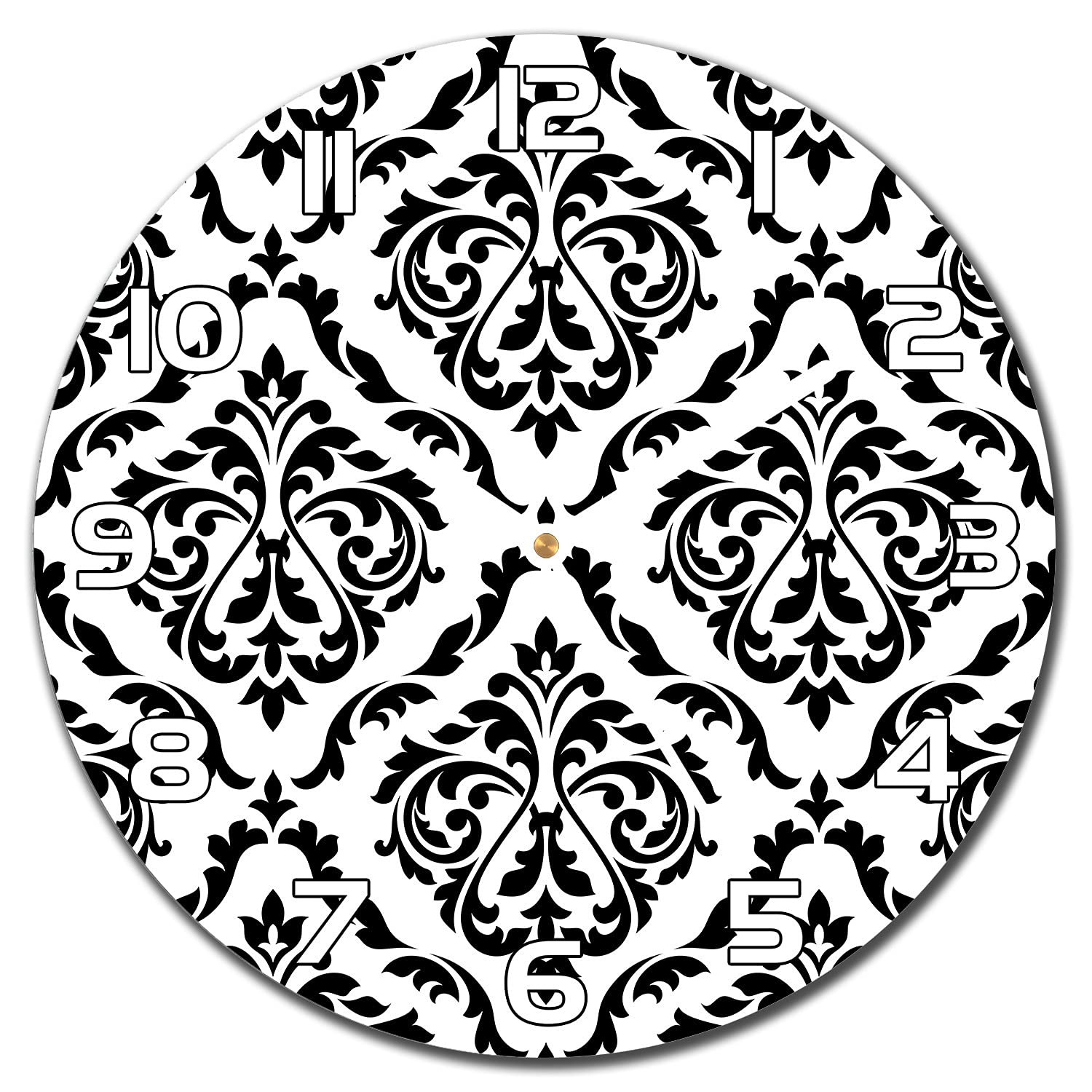 Horloge en verre lisible aiguilles blanches pour rompre la monotonie