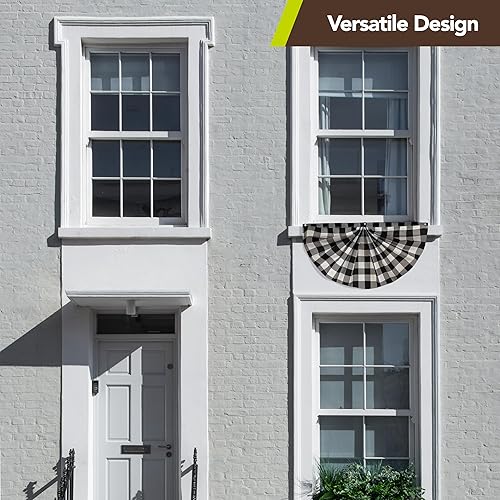 Miniatura 6 de Banderines a cuadros blancos y negros de 48" x 24" pancarta plisada con ojales