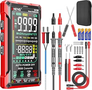 ANENG 622B Multimeter Digital Voltmeter Tester Smart Touch Ohm Amperes Auto | Automatic rank with NCV, DC / AC / DC voltage, resistance, diodes, pass-through test, capacity, temperature