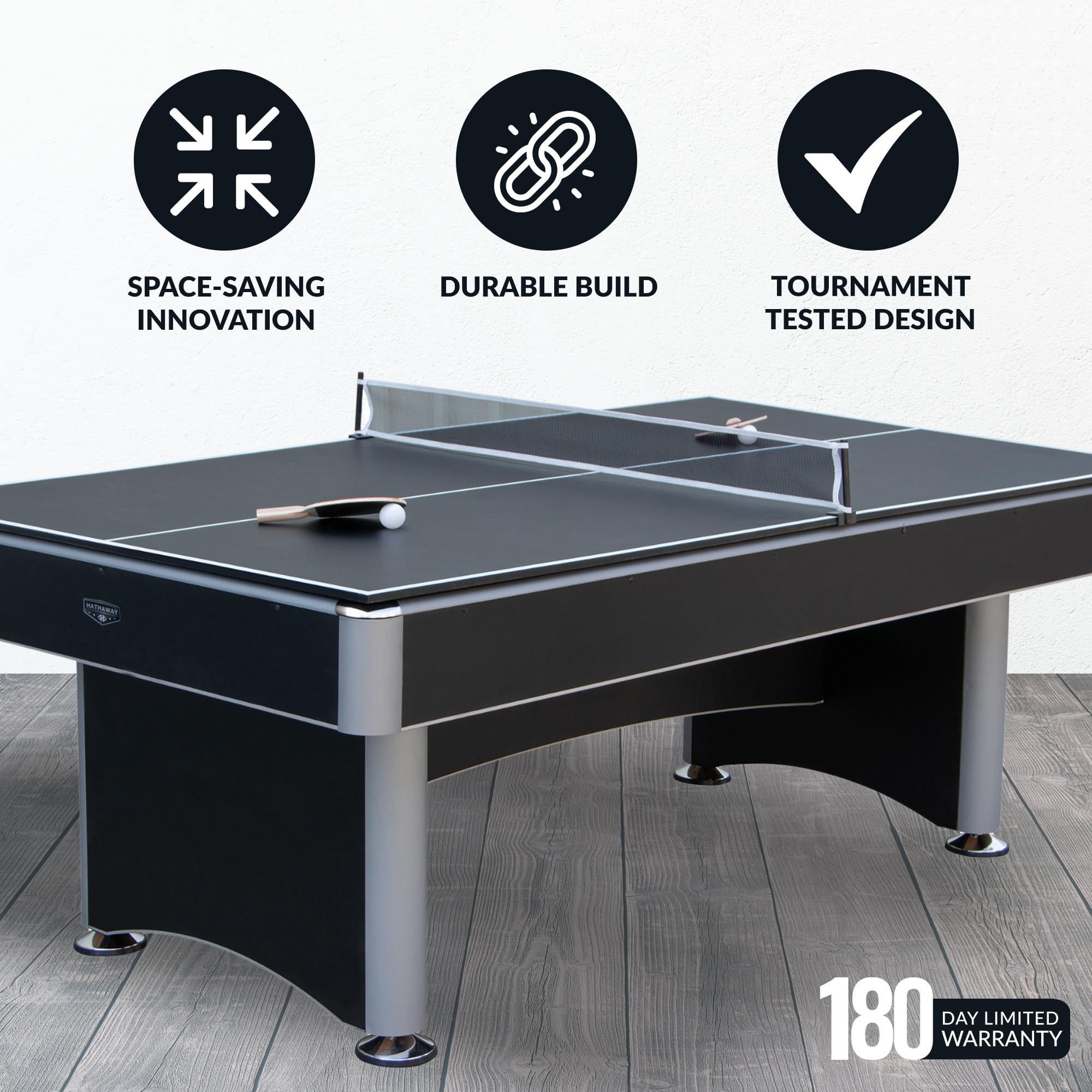 Amazon.com : Hathaway Maverick II 7 Foot Pool Table with Table