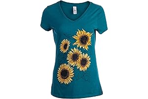 Vintage Nature Art Print: A Captivating Canvas on Your Women's V-Neck T-Shirt