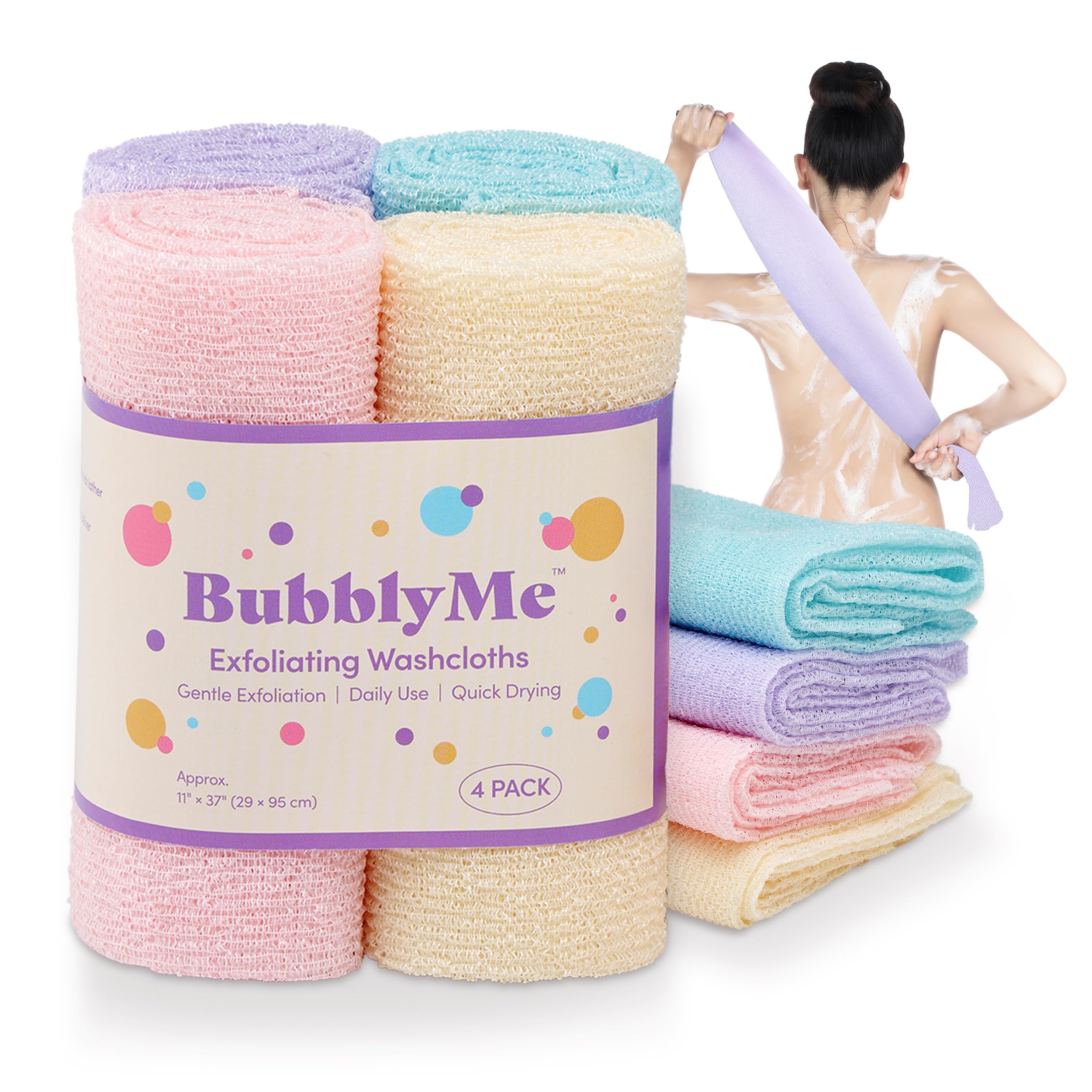 Korean Exfoliating Washcloths 4 Pack