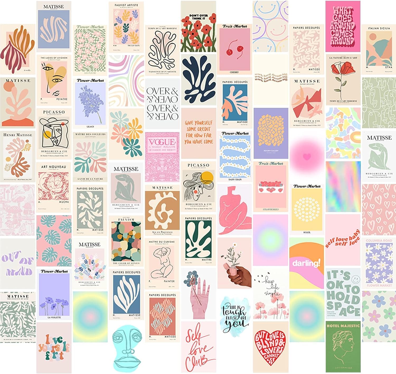 Vintage Countries Poster Collage Kit - Travel Decor -14