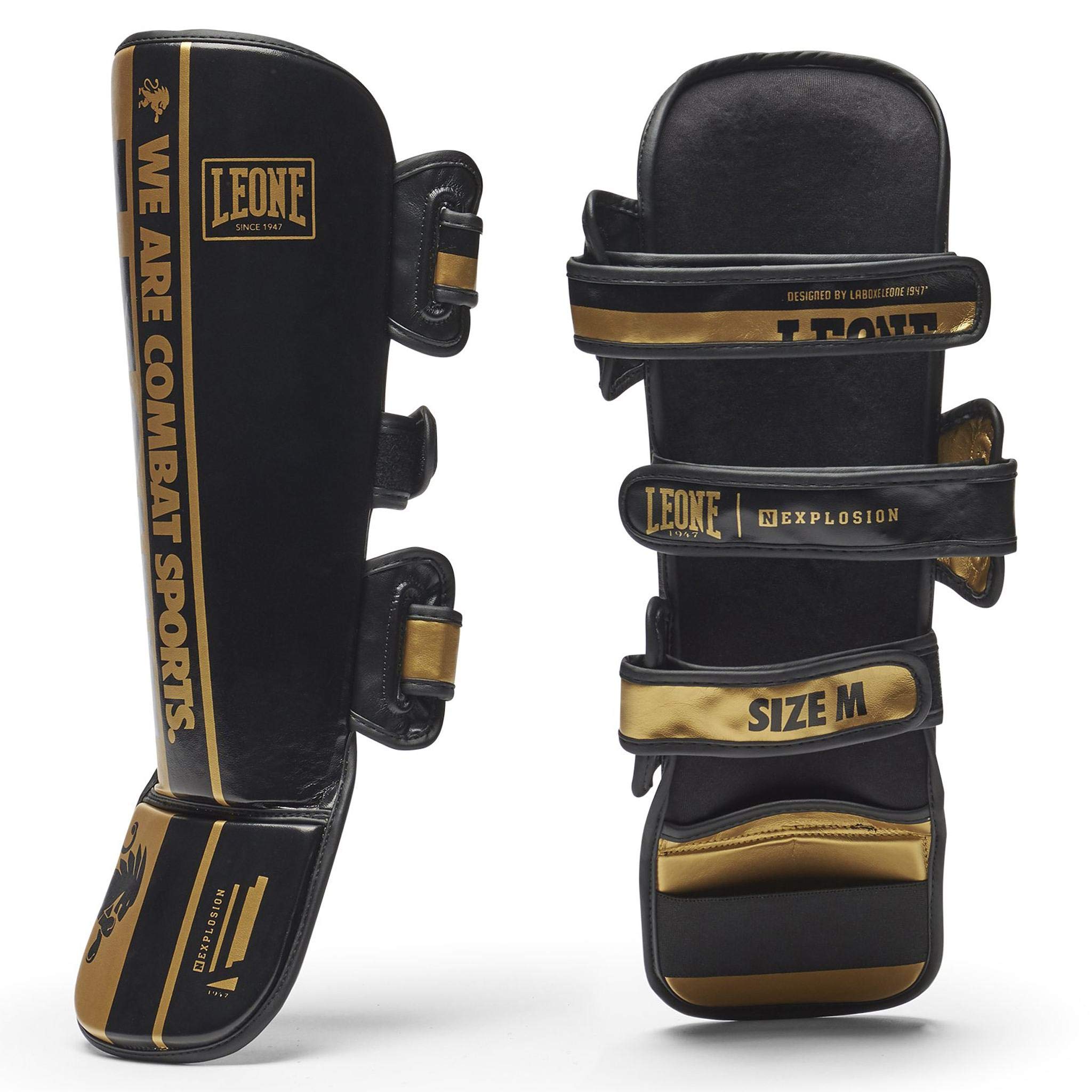 LEONE 1947 Nexplosion Unisex Adult Shin Guards - Black, Large
