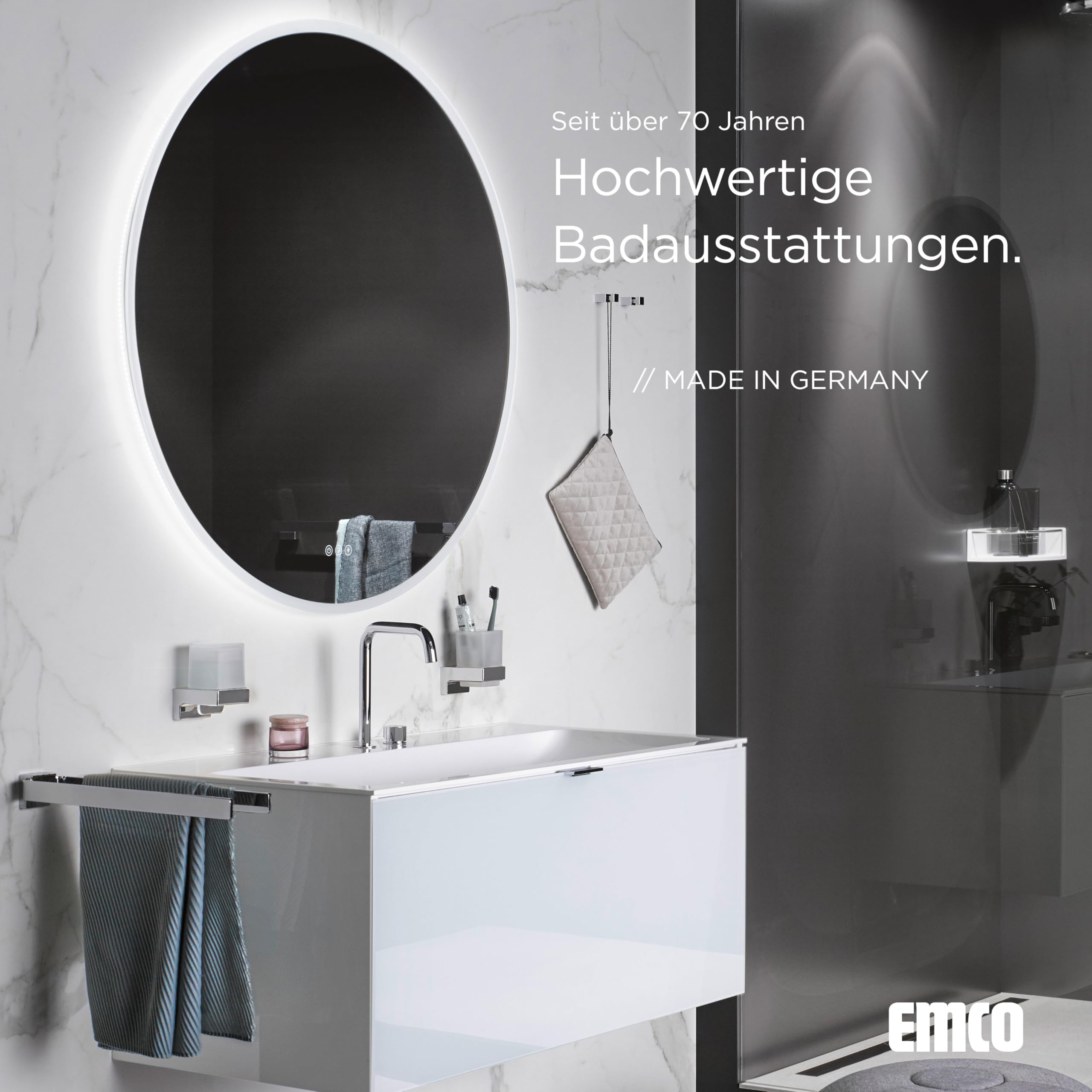 Emco Asis Pure Modulo WC Da Incasso, Con Porta Scopino E Carta Igienica Scomparto Aggiuntivo Funzione Push To Open Chiusura A Sinistra Grigio Opaco 2268606394