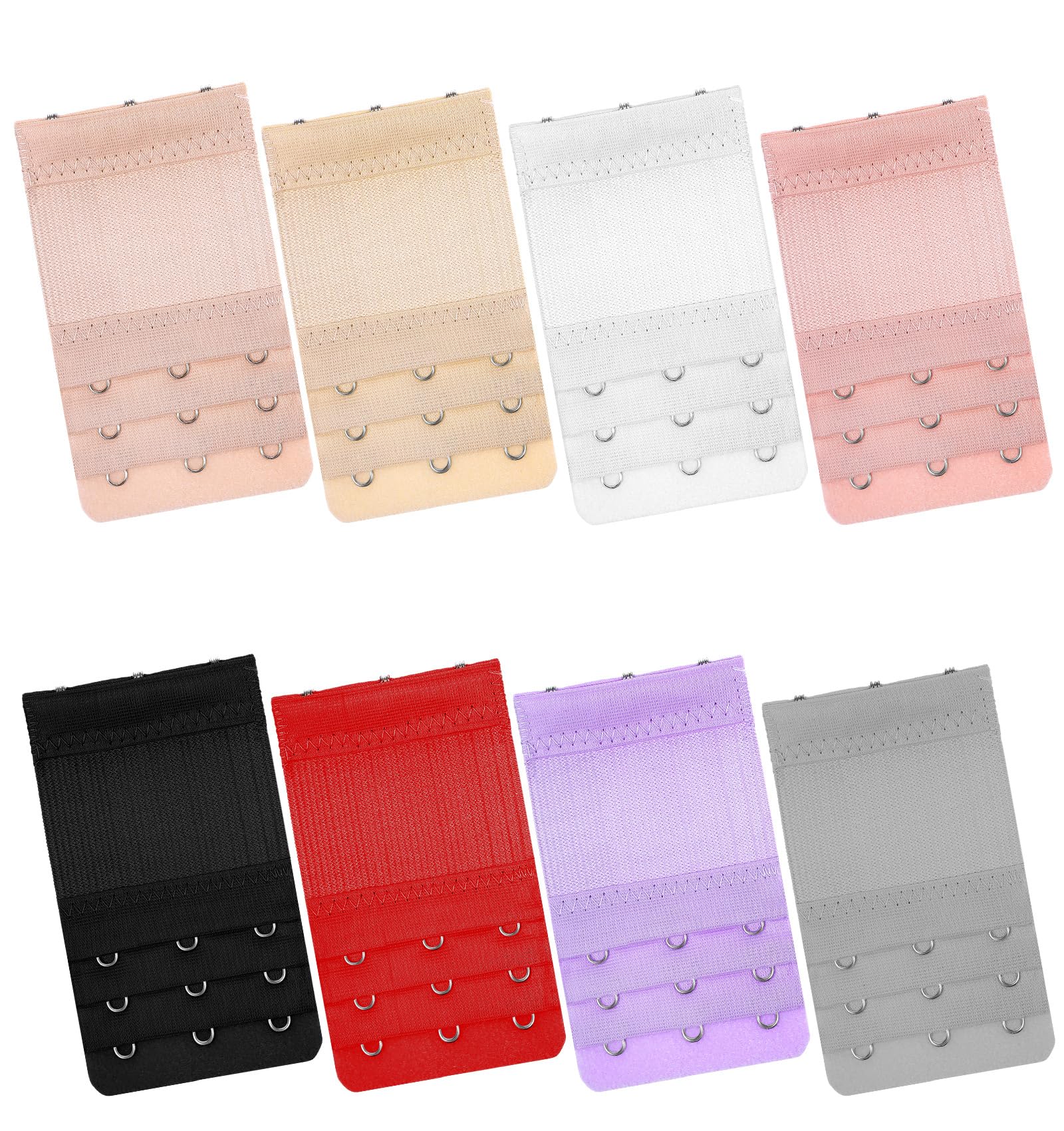 8Pcs Bra Extenders 3 Hooks 4 0 8 Inch 3 Hook Bra Extender Adjustable Comfort Fit for Maternity