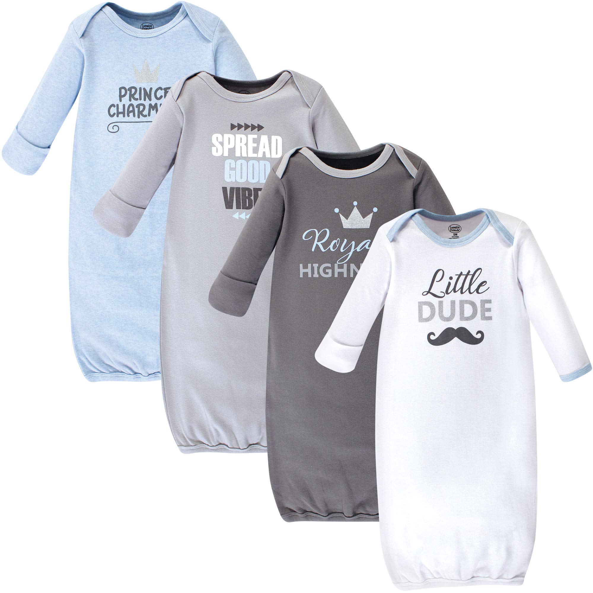 Luvable Friends Baby Cotton Gowns
