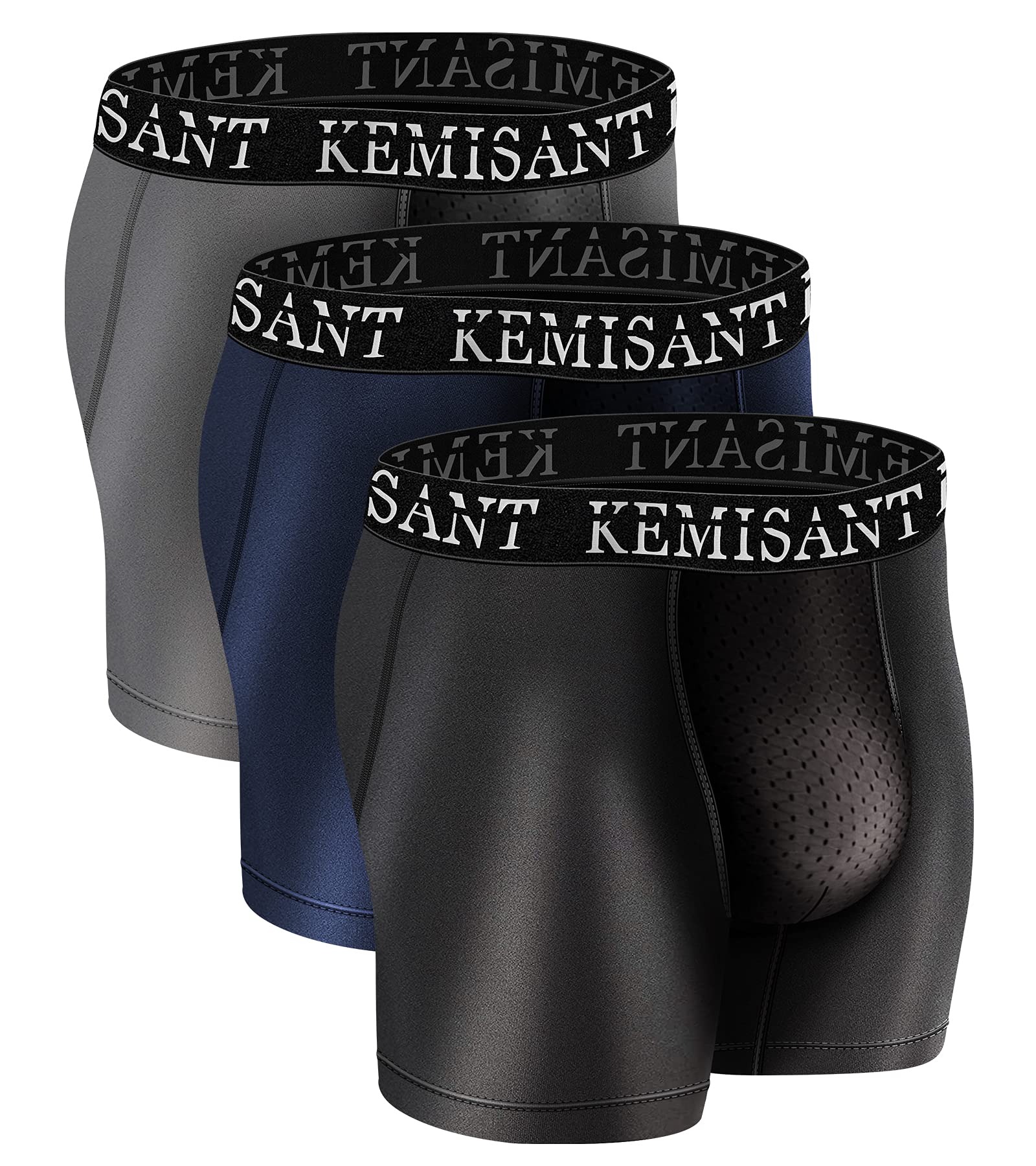 Buy Mens Underwears Briefs 3 Packs,Kemisant Feelless Mesh Boxer Briefs