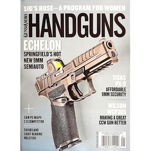Guns & Ammo Handguns Magazine December 2023 January 2024 Echelon Springfield'S Hot New 9Mm Semiauto
