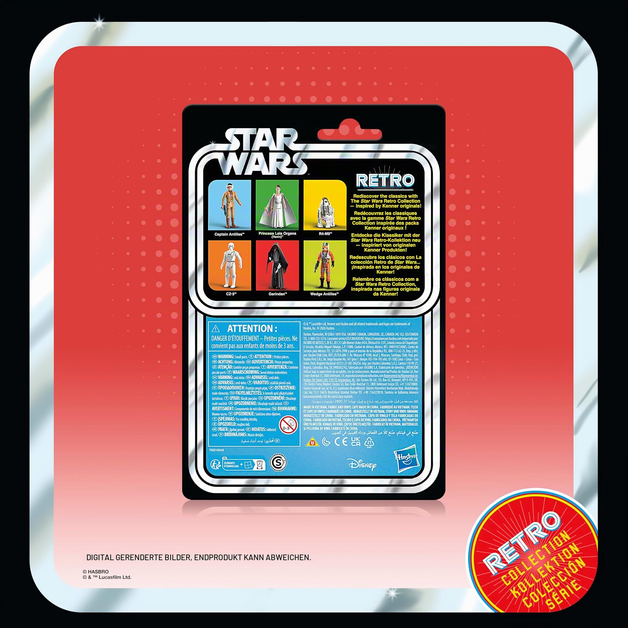 Star Wars Retro-Kollektion Neue Hoffnung Episode IV Action-Figuren 6er-Pack zum Sammeln (9,5 cm)