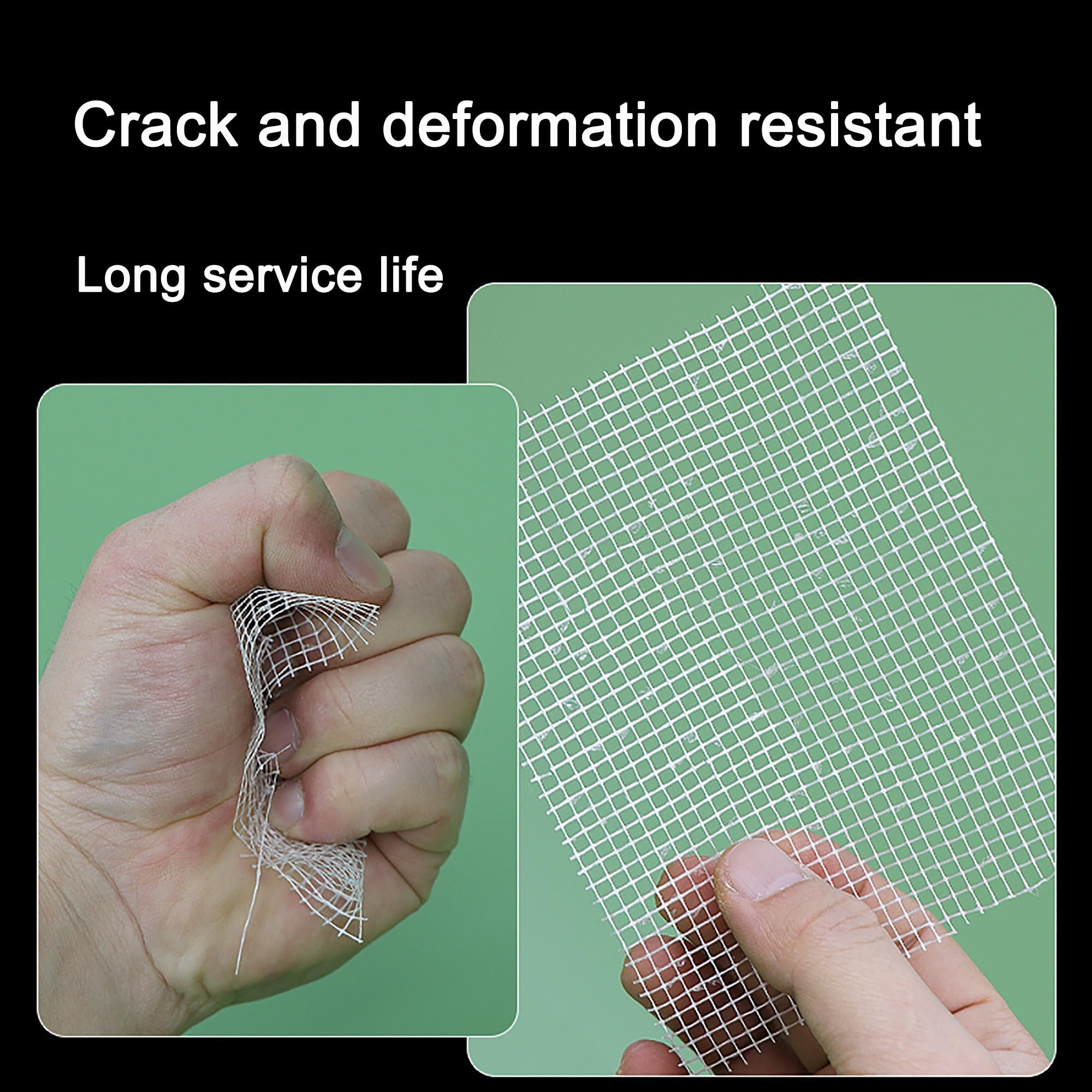 Generico Rete in fibra di vetro, rete in stucco, toppa for crepe e giunture for l'isolamento e la prevenzione delle crepe su pareti interne ed esterne(Type 2,4in/82in)