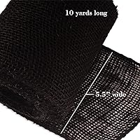 Vista 5 de JubileeYarn - Rollo de cinta de tela de arpillera de yute de 5.5 pulgadas de ancho, 1 rollo de 10 yardas, verde oliva